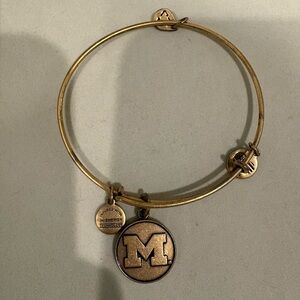 Alex and Ani Gold University of Michigan Charm Bracelet